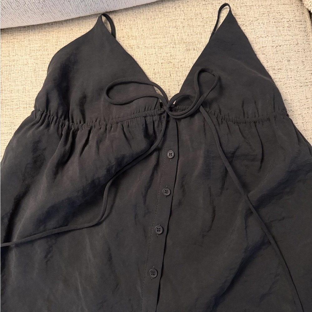 Zara Charcoal Sleeveless Top